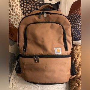 Carhartt backpack - gently used. Classic brown color. Great for work or travel